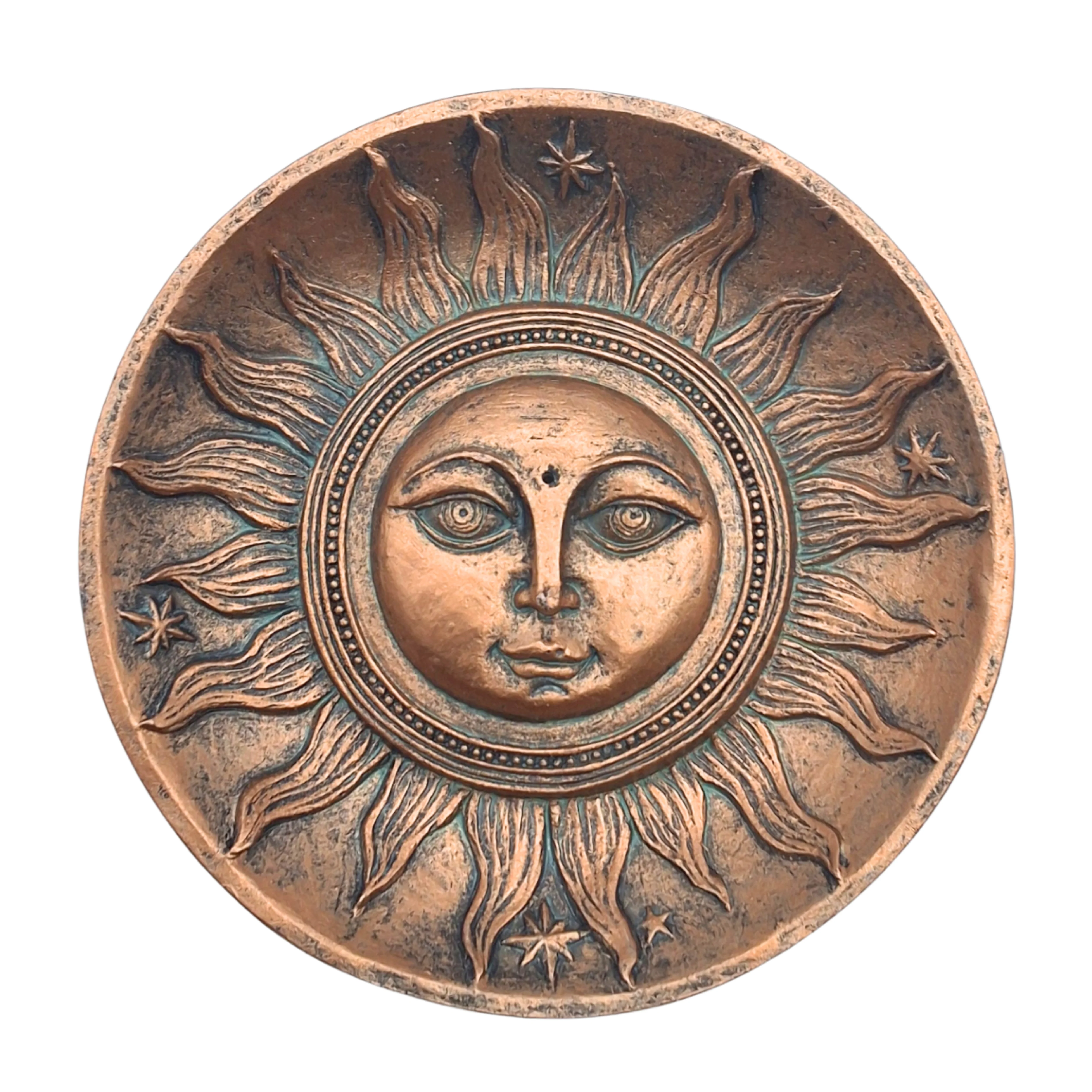 Bronze Sun Incense Plate - Image 2